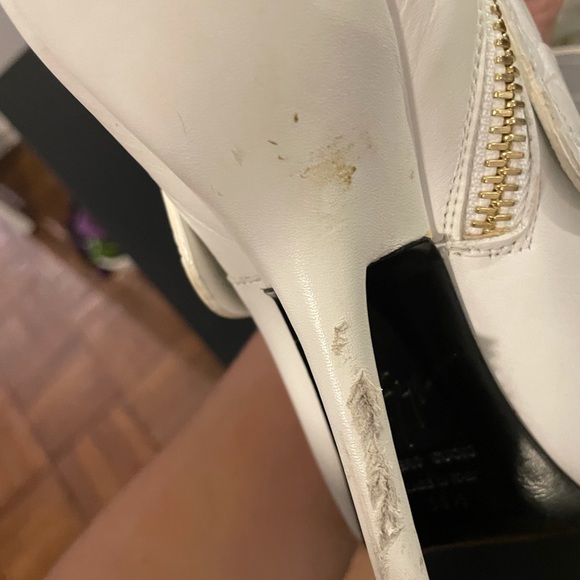 Giuseppe Zanotti Leather Peep-Toe Booties - Picture 12 of 16